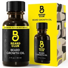 Beard Club - Beard Growth Serum with Natural Castor, Coconut and Avocado to Grow