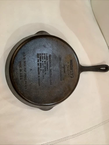 Vintage Wagner 1891 Original Cast Iron Grill Skillet 11 3/8"