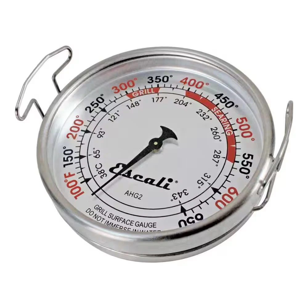 Stainless Steel Dial Extra Large Grill Surface Thermometer