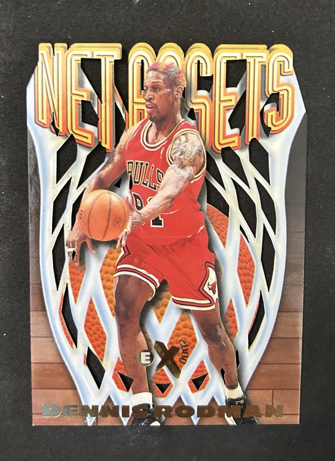 SkyBox E-X2000 Net Assets Dennis Rodman #17 Chicago Bulls 1996-97 🐂