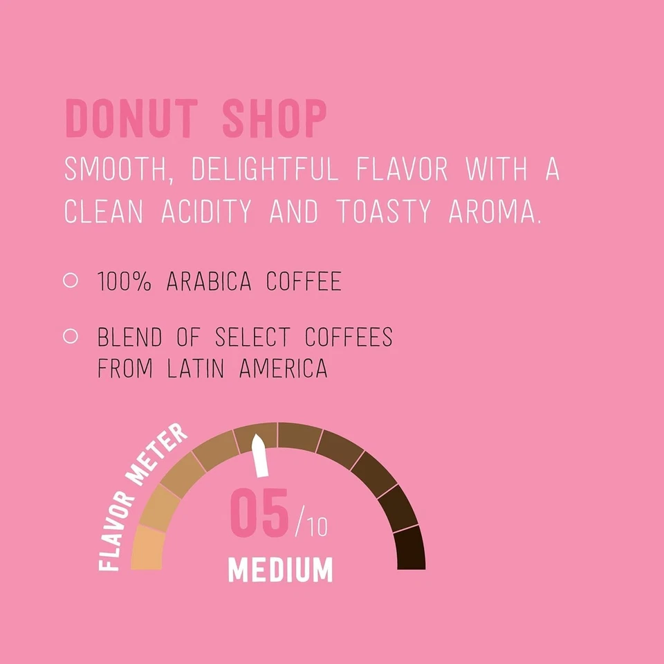 Happy Belly Medium Roast Coffee Pods, Donut Style, Compatible with Keurig - Image 3 of 4