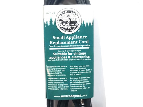 Power Cord for Toastmaster Smokeless Electric Broiler Rotisserie Model 5253 5256 - Picture 5 of 10
