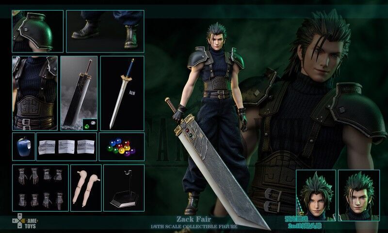 New GAMETOYS 1/6 GT-005 FF7 Zack Fair Main Body Action New GAMETOYS 1/6 GT-005 FF7 Zack Fair Main Body Action