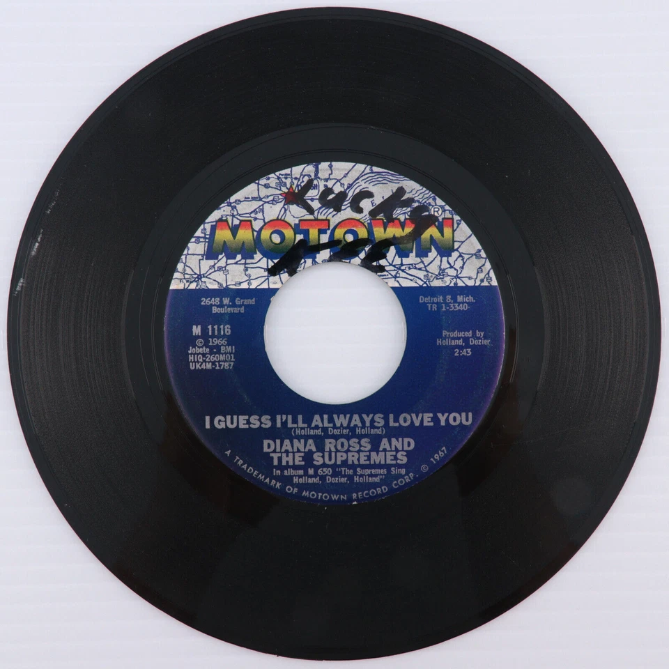Diana Ross And The Supremes – In And Out Of Love/I Guess 45 rpm Vinyl 7" Single - Image 2 of 4