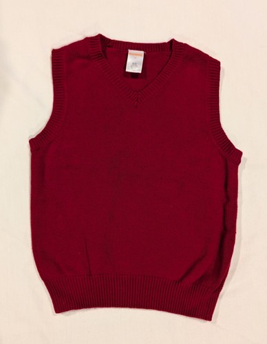 Gymboree Boys Red Sweater Vest SIZE 4t 
