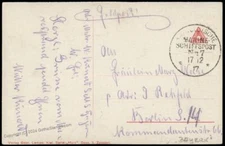 Germany WWI Navy SMS Bayern MSP7 Patriotic Feldpost Cover 75464