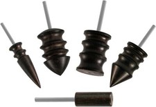 5Pcs Leather Burnisher Bits for Rotary Tool, 5 Styles Leather Burnishing Tool Po