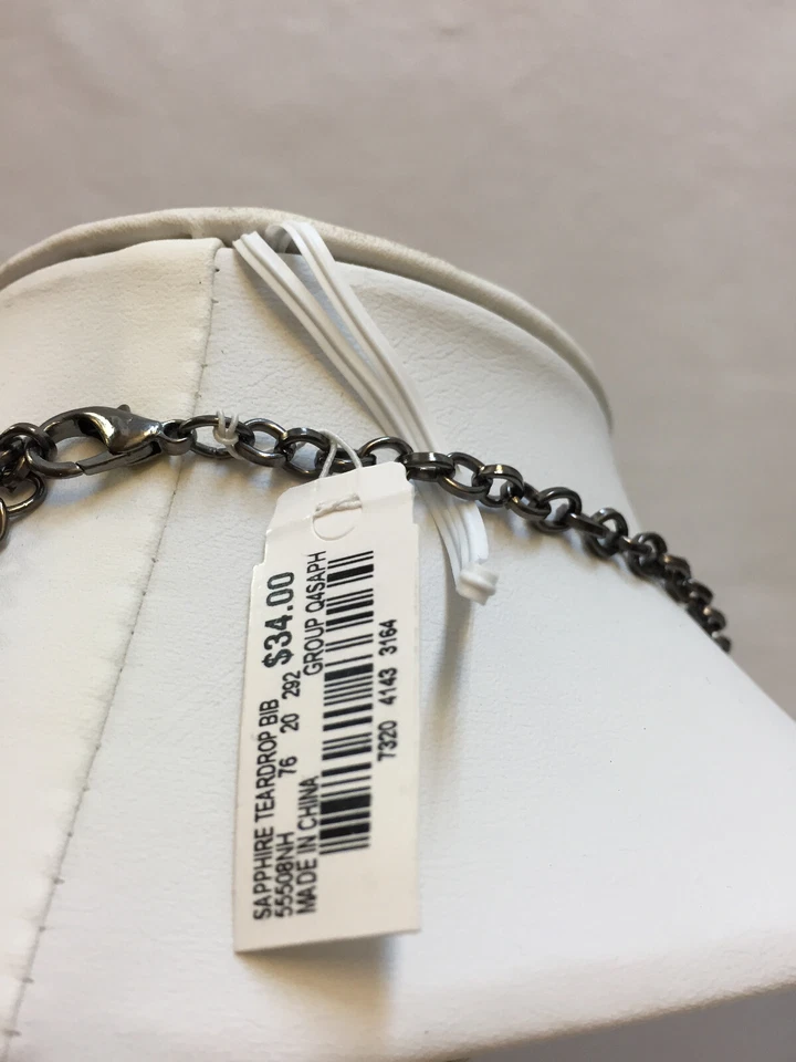 Новый глубокий синий капли статуэтка подвеской нагрудник ожерелье Style & Co. - Изображение 4 из 4