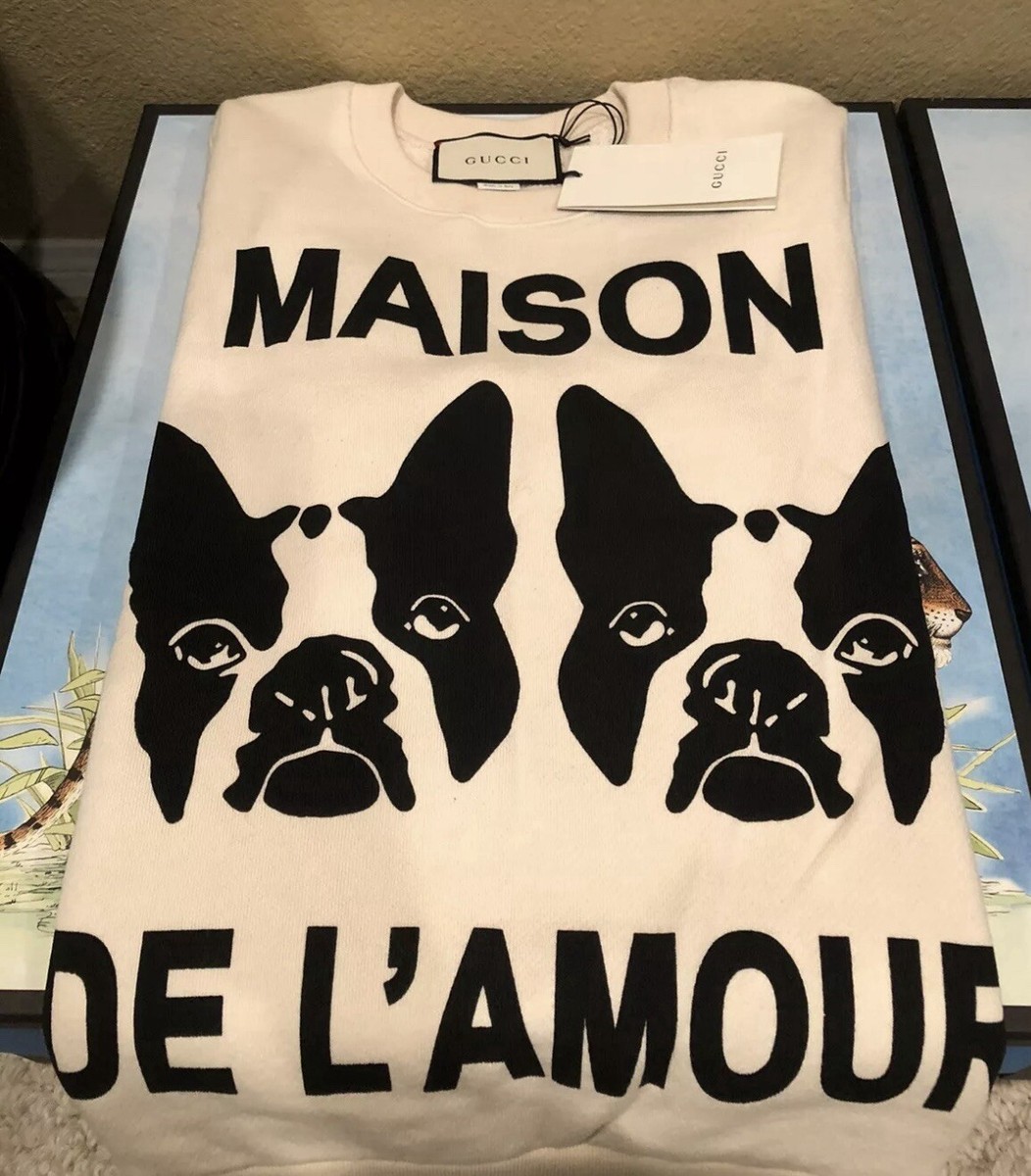 100% Authentic GUCCI Maison De L' Amour Sweatshirt $1800+Tax 100% Authentic GUCCI Maison De L' Amour Sweatshirt $1800+Tax