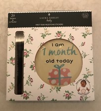 Laura Ashley Baby First Year Milestone Stickers