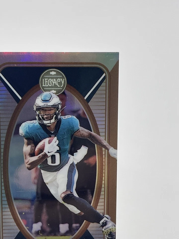 2022 Legacy DEVONTA SMITH PREMIUM EDITION MINI BRONZE /75 Eagles SP *READ* - Image 4 of 4