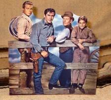 Laramie Western Television Series Tabletop Standee 8 /1/2" Tall