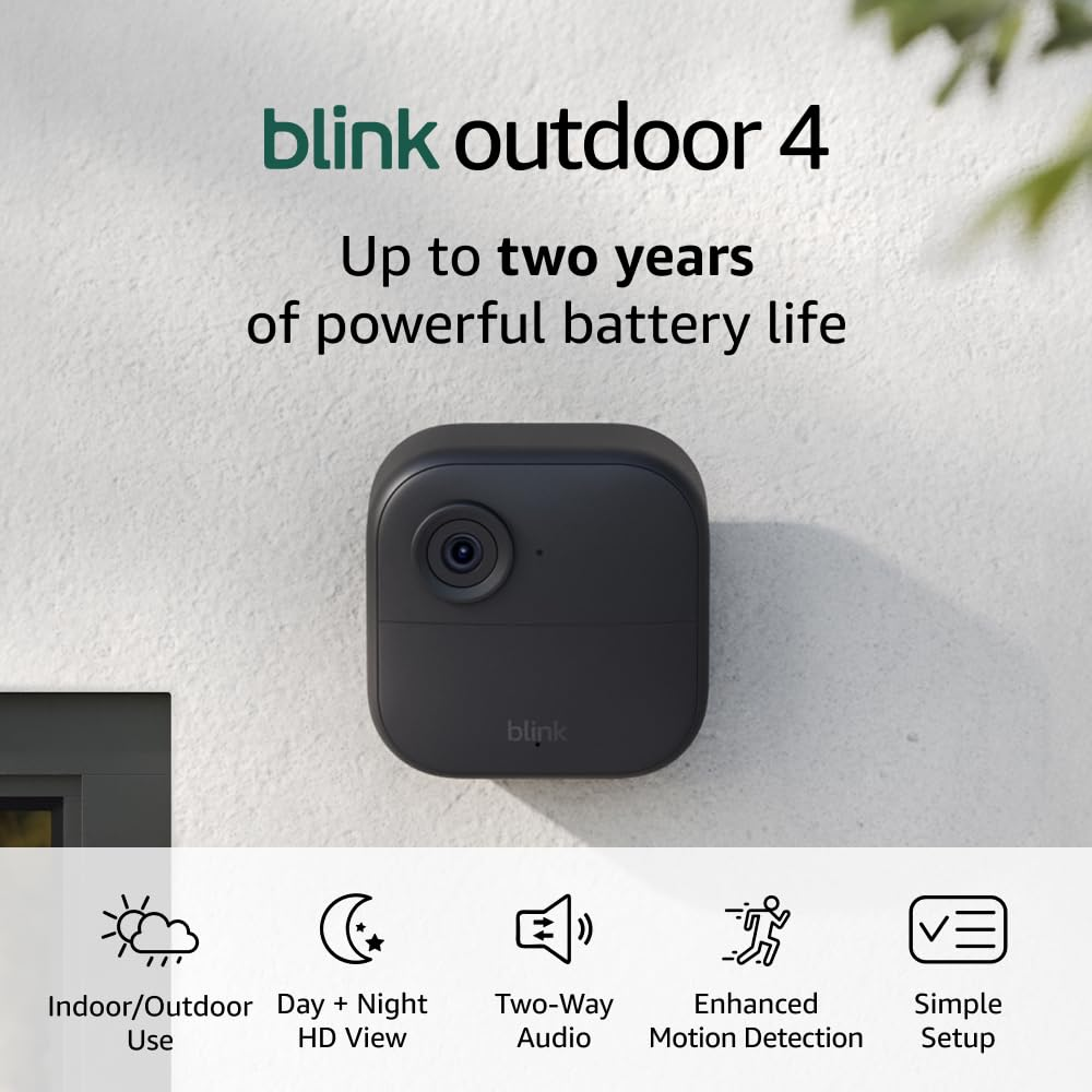 Outdoor 4 +  Mini 2 — Smart Security Cameras, Two-Way Talk, HD Live View, Motion