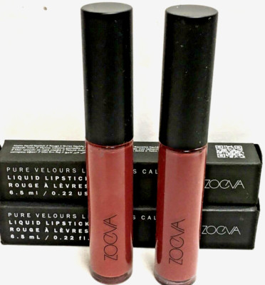 LOT OF 2 ZOEVA Pure Velours Liquid Lipstick ALL IS CALM  Matte Long Wear/ ITALY