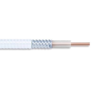 150' CommScope  AL4RPV-50 1/2 inch Plenum Air Dielectric Coaxial Cable White