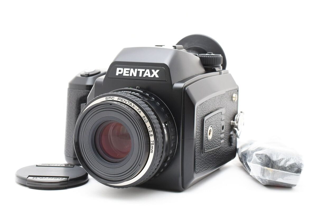 Pentax 645 N Body SMC FA 75mm f/2.8 Lens 120 Film Back From Pentax 645 N Body SMC FA 75mm f/2.8 Lens 120 Film Back From