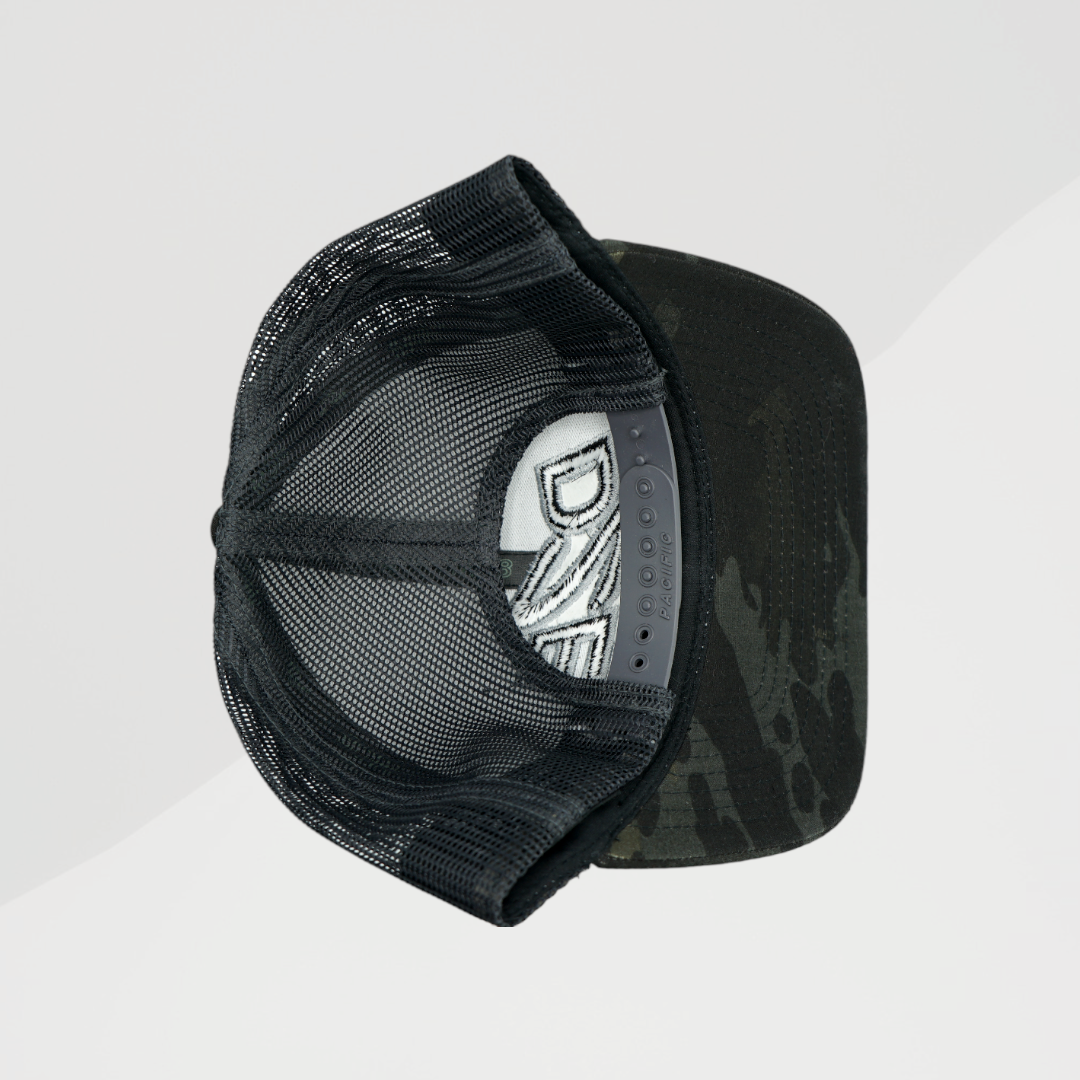 Pacific Headwear Multicam Trucker Mid-Profile Pro-Model Curved