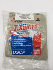 Pack of 3 DSCP Skilcraft Army T-Shirt Moisture Wicking Sand Size S