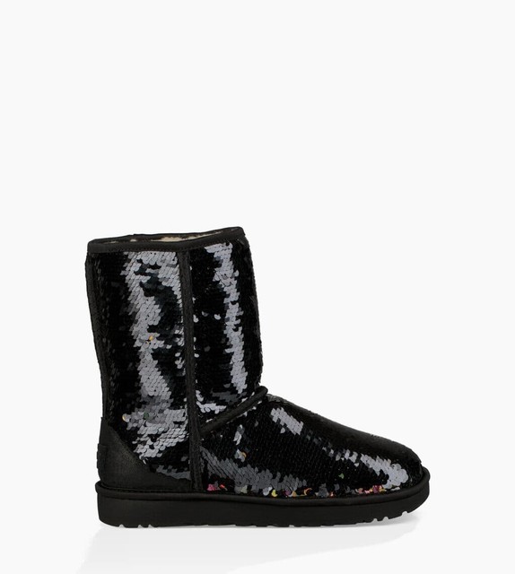 black sequin ugg