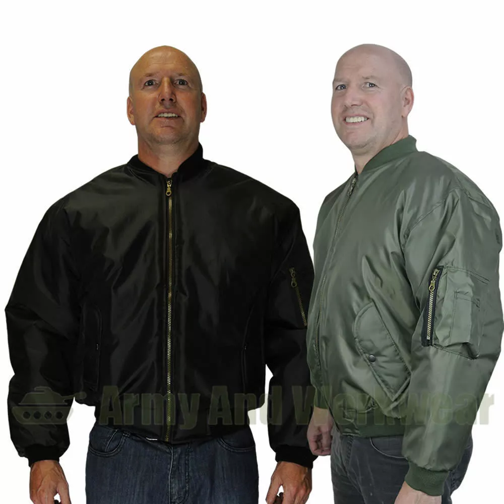 MA1 Military Army Pilot Security Doorman MOD Bomber Mens Jacket Biker UK  Design