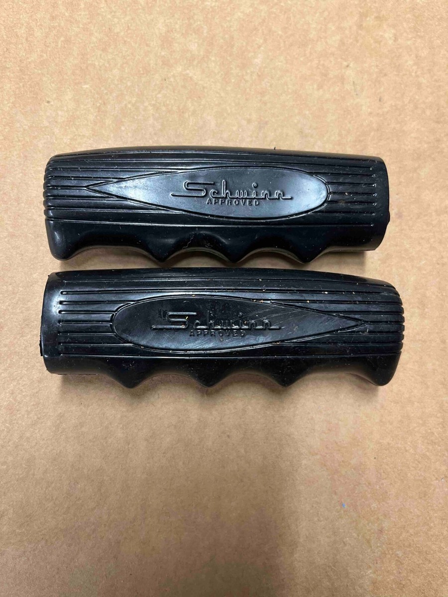 Schwinn Original NOS Black Cushion Handlebar Grips Tandem Varsity