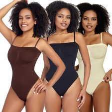 Comfort Women Compression Shapewear Bodysuit Thong Body Shaper Tummy Control