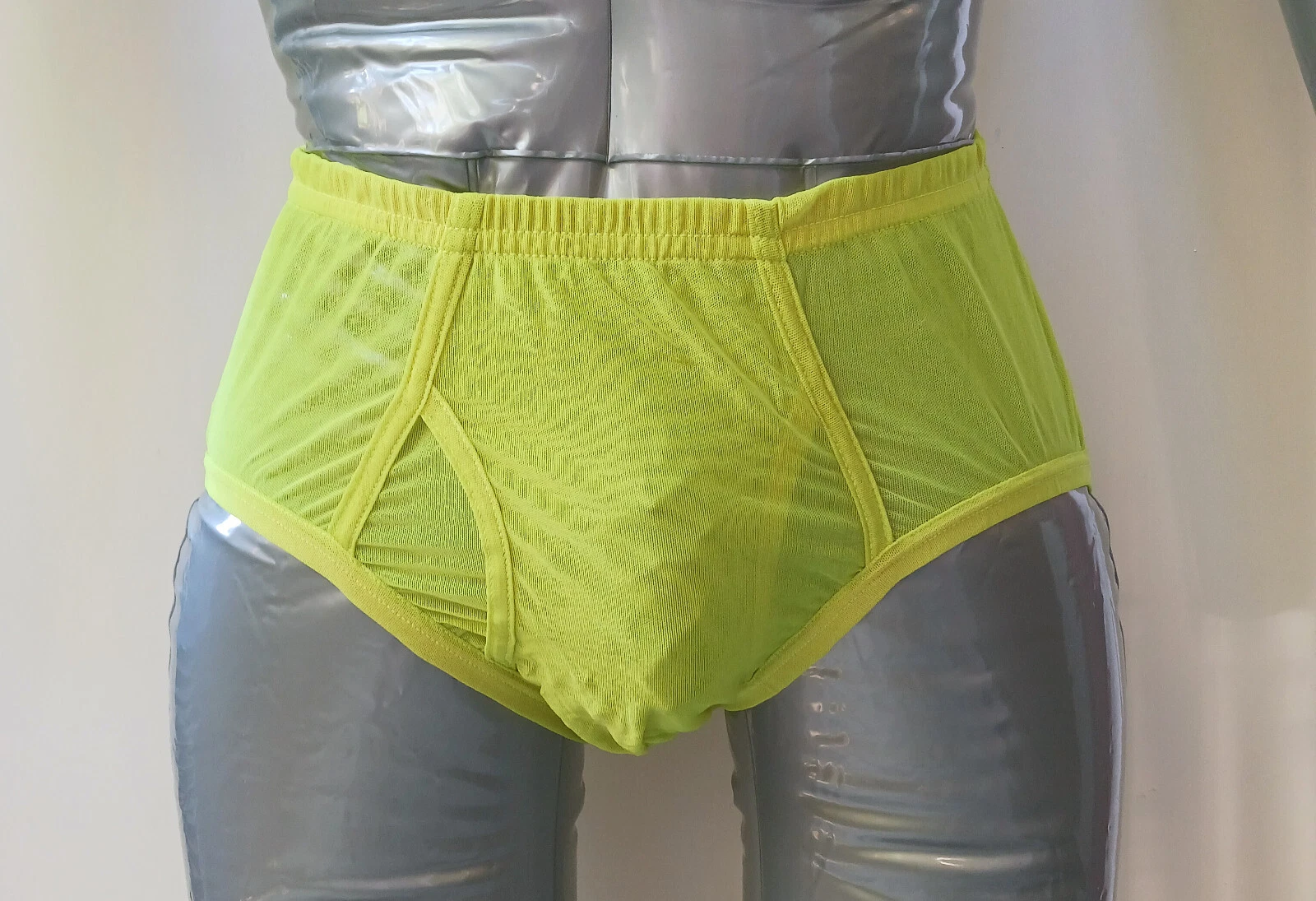 Tom Ford — Gucci Guaranteed Authentic Mesh Tulle Underwear Tom Ford Era Brief Yellow New L