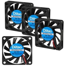 4pcs 6010 Brushless DC Cooling Fan Big Airflow Fan for Cooling PC Computer Ca...
