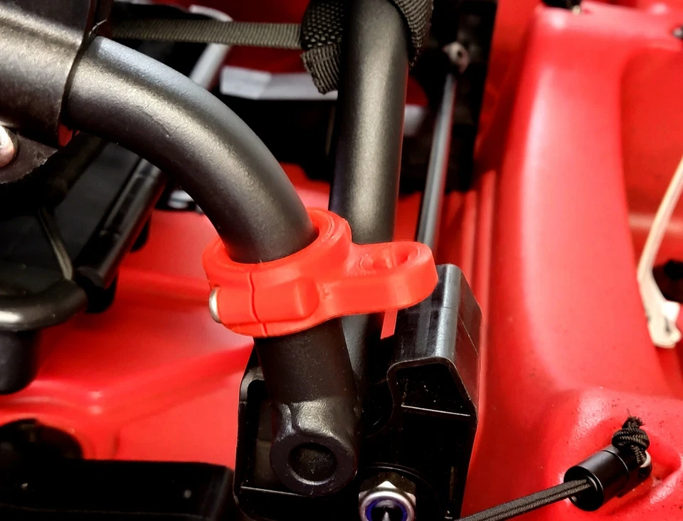 Anillos de asiento VIBE Shearwater 125 lengüetas de amarre accesorio de cordón de YAK Hobby - ROJO Foto 4 de 4