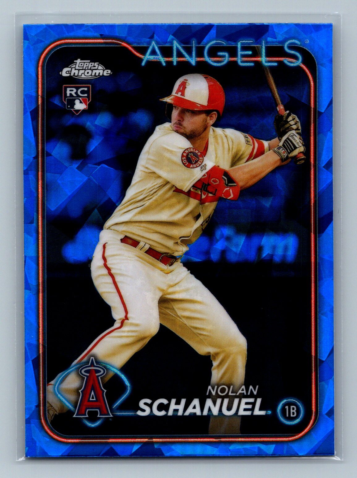2024 Topps Chrome Sapphire #53 Nolan Schanuel Los Angeles Angels