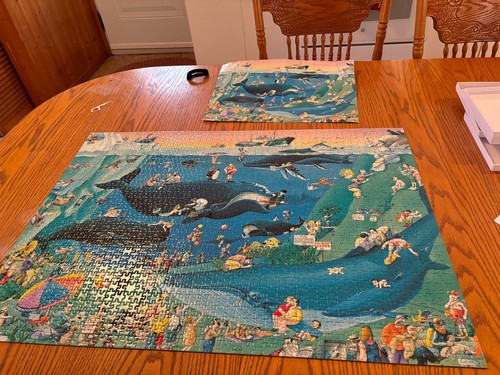 VINTAGE HEYE 1500 PIECE PUZZLE ,BLACHON GREENPEACE , NO BOX