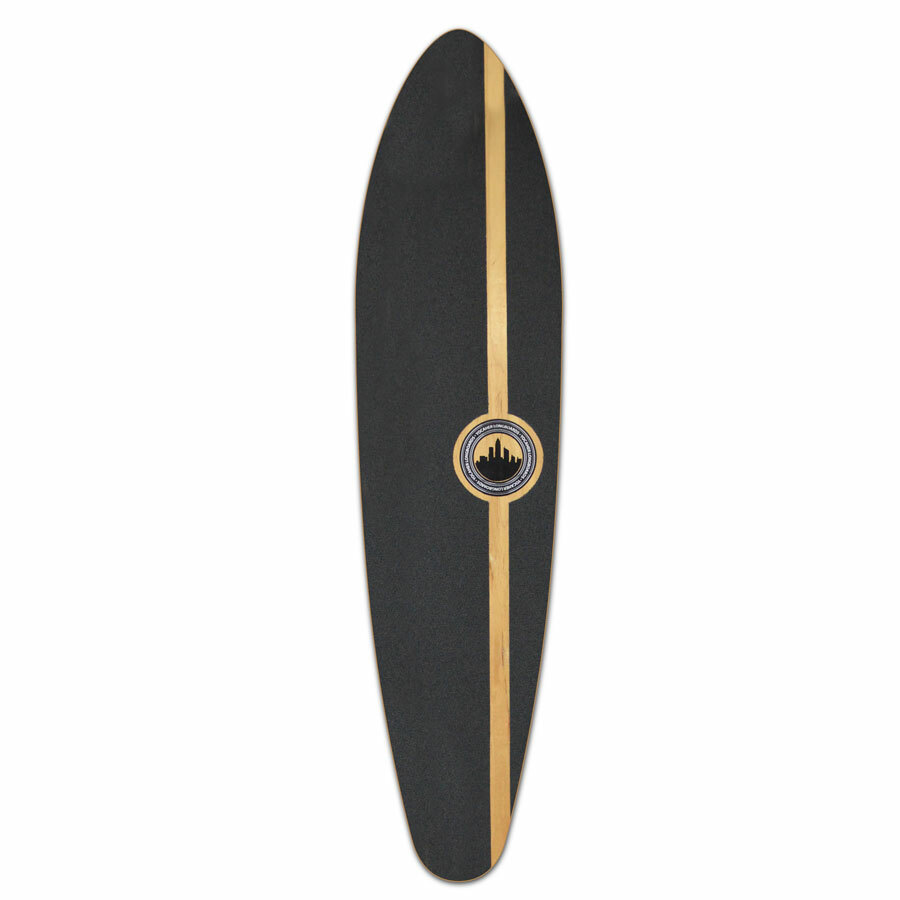 Deck Longboard Yocaher Kicktail YSkull - 40x10 Inch - 7 Plis érable - Neuf Sous Blister