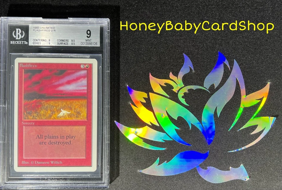 MTG Unlimited Edition 1993 Flashfires BGS 9.0 MINT Old School 93/94 - Image 4 of 4