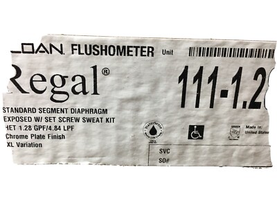 Sloan Regal 111-1.28 F Exposed Manual Water Closet Flushometer