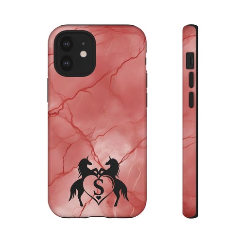 Pink Marble Phone Case For iPhone and Samsung Custom Unicorn Monogram - Picture 51 of 114