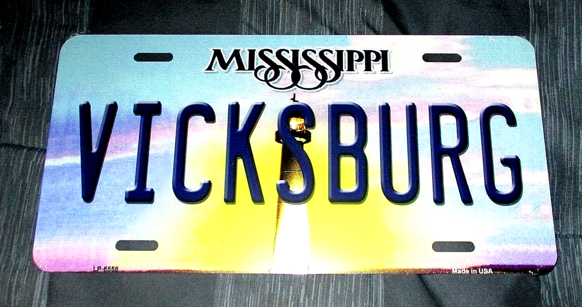 VICKSBURG MISSISSIPPI Metal License Plate #04 - NEW | eBay