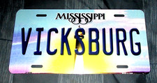 VICKSBURG MISSISSIPPI Metal License Plate #05 - NEW