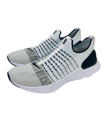 Nike Men's React Phantom Run Flyknit 2 Oreo CJ0277-100 Running Shoes Sz 11.5