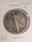 1920-S Walking Liberty Silver Eagle 50 Cent Coin