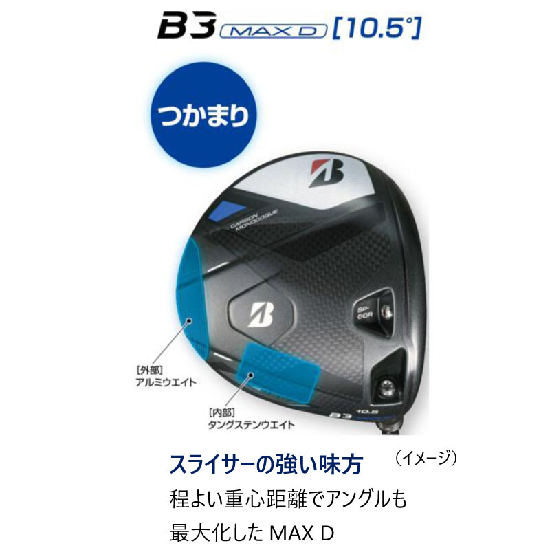 BRIDGESTONE GOLF JAPAN 2024 B Series B3 MAX D Driver 10.5 BRIDGESTONE GOLF JAPAN 2024 B Series B3 MAX D Driver 10.5