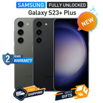 NEW Sealed SAMSUNG GALAXY S23+ PLUS 5G 256GB 512GB SM-S916U Factory Unlocked US