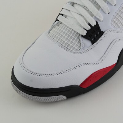 Nike Air Jordan 4 Retro Red Cement White Fire Sneakers DH6927-161