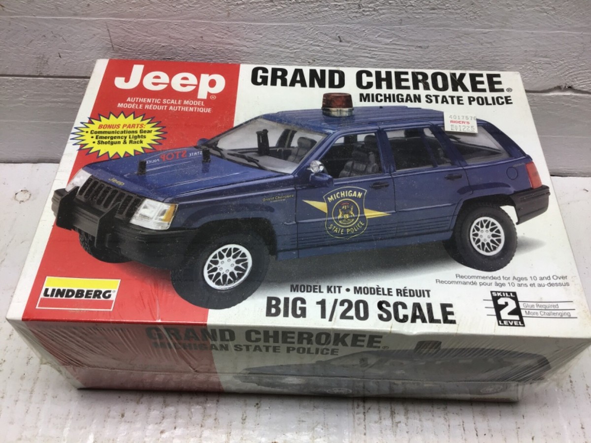 Lindberg Grand Cherokee Jeep Michigan State Police 1/20 Model Car Kit