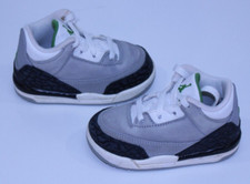Nike Air Jordan 3 Retro Lt Smoke Grey Chlorophyll Baby Sneakers Shoes TD 5C Gren