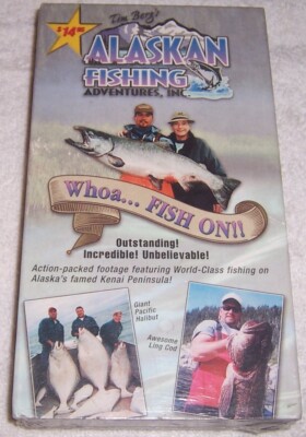 Tim Berg's Alaskan Fishing Adventures Whoa... Fish On! VHS Video NEW SEALED