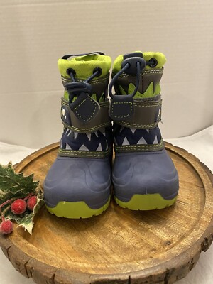 Childrens Thermolite Monster Winter Boots SZ 5 New W/O Tags Very Cute!