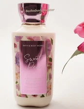 Bath and Body works  SWEET PEA Super Smooth Body LOTION cream Shea  8 oz *NEW