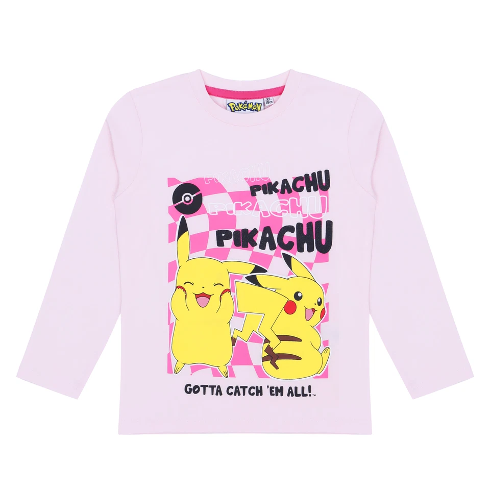Pokemon Langarmshirt Pullover Mädchen Pikachu