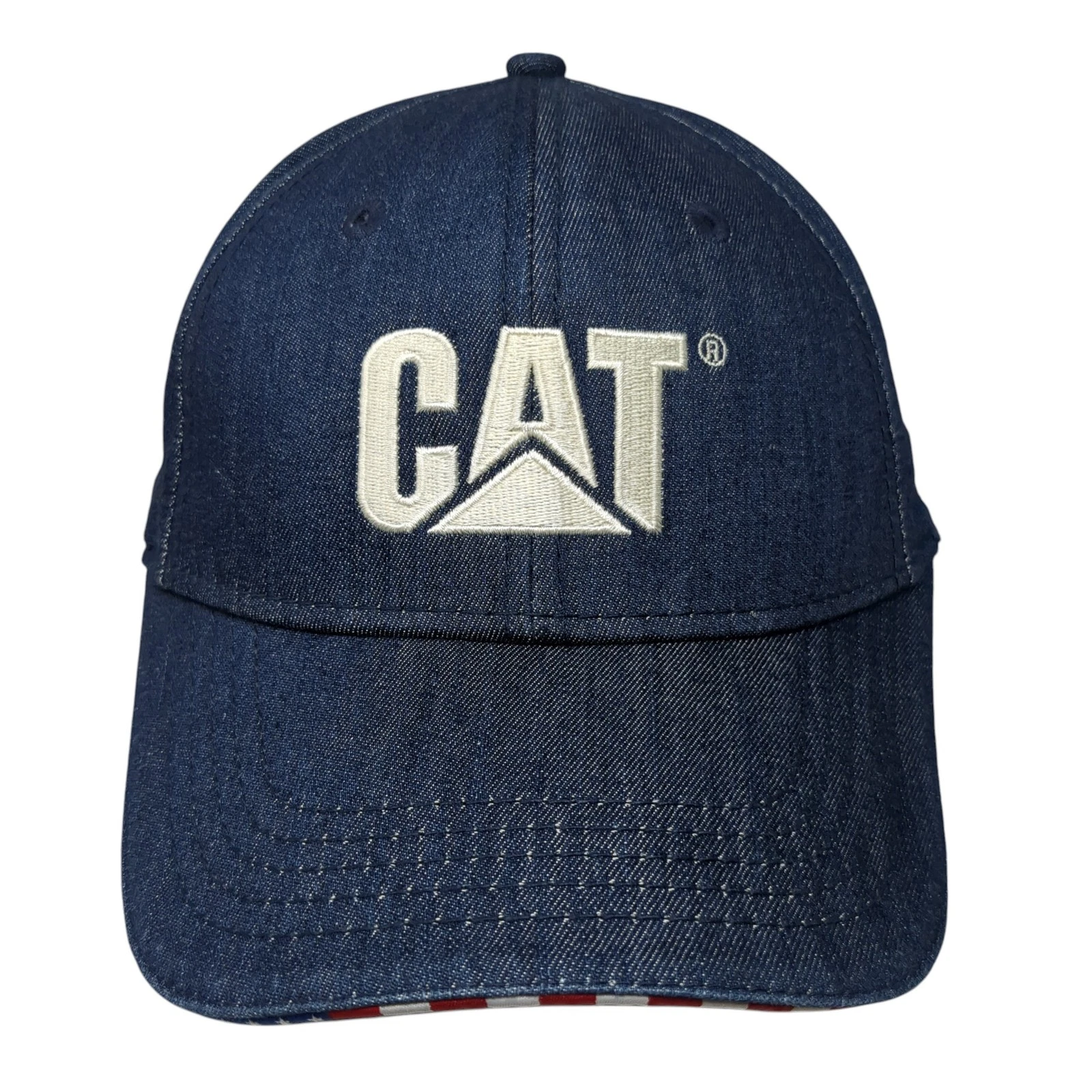 CAT Western States Equipment Baseball Cap Blue OS Adjustable 6 Panel Cotton