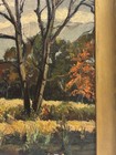 R TAYLOR 1947 Oil Painting ? Signed VTG LANDSCAPE, POND, DUCKS, AUTUMN — photo 5